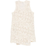Top con motivo floreale e pizzo in bianco Comme des garcons - donna 