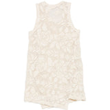 Top con motivo floreale e pizzo in bianco Comme des garcons - donna 
