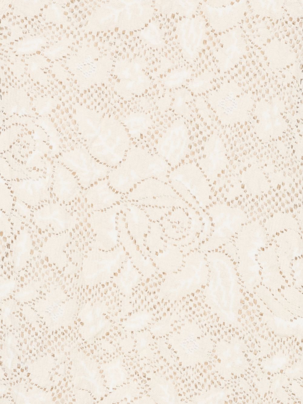 Top con motivo floreale e pizzo in bianco Comme des garcons - donna 