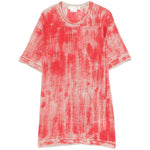 T-shirt girocollo stampata in rosso Comme des garcons - donna 