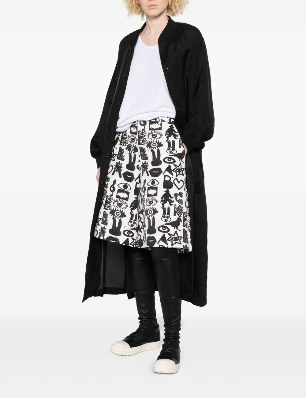 Cappotto leggero monopetto in nero Comme Des Garçons Black - unisex 