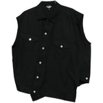Giacca smanicata asimmetrica in nero Bless - donna 