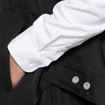 Giacca smanicata asimmetrica in nero Bless - donna 
