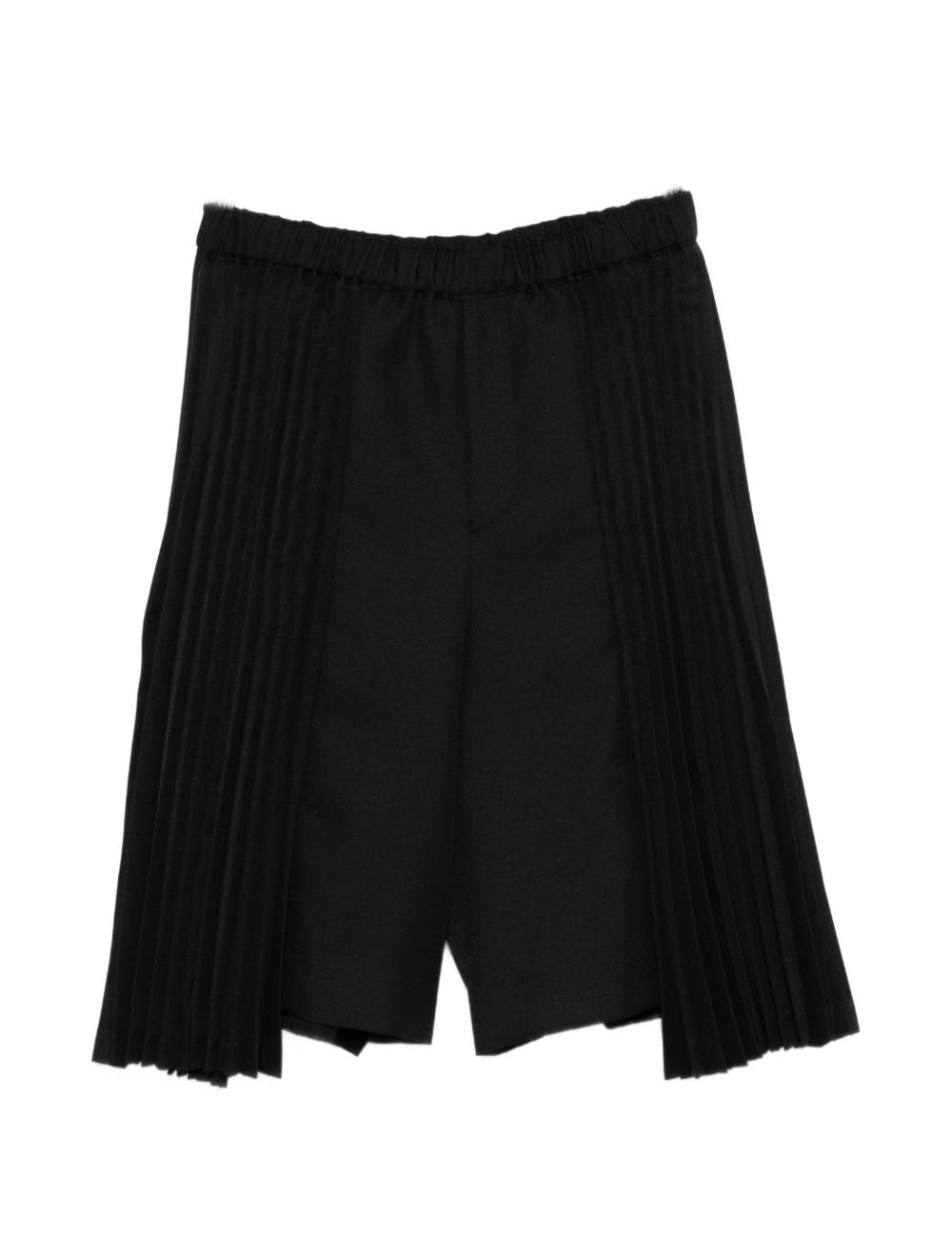 Bermuda con bettaglio plissettato in nero Comme Des Garçons Black - unisex 