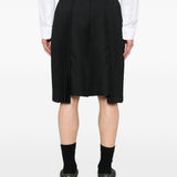 Bermuda con bettaglio plissettato in nero Comme Des Garçons Black - unisex 