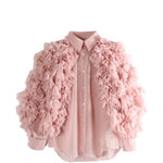 Camicia con volant in rosa OMME DES GARCONS COMME DES GARCONS - donna 
