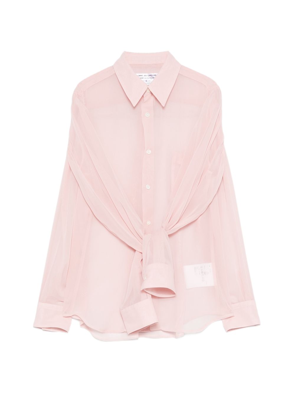 Blusa con maniche annodate in rosa Comme des garcons comme des garcons - donna 