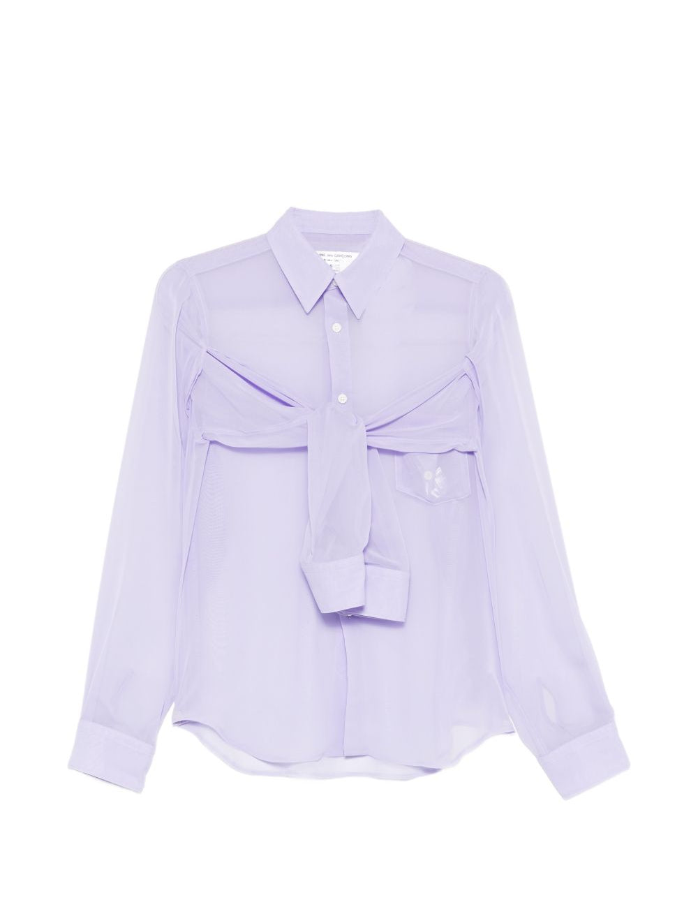 Camicia con doppie maniche in viola Comme Des Garçons - donna 