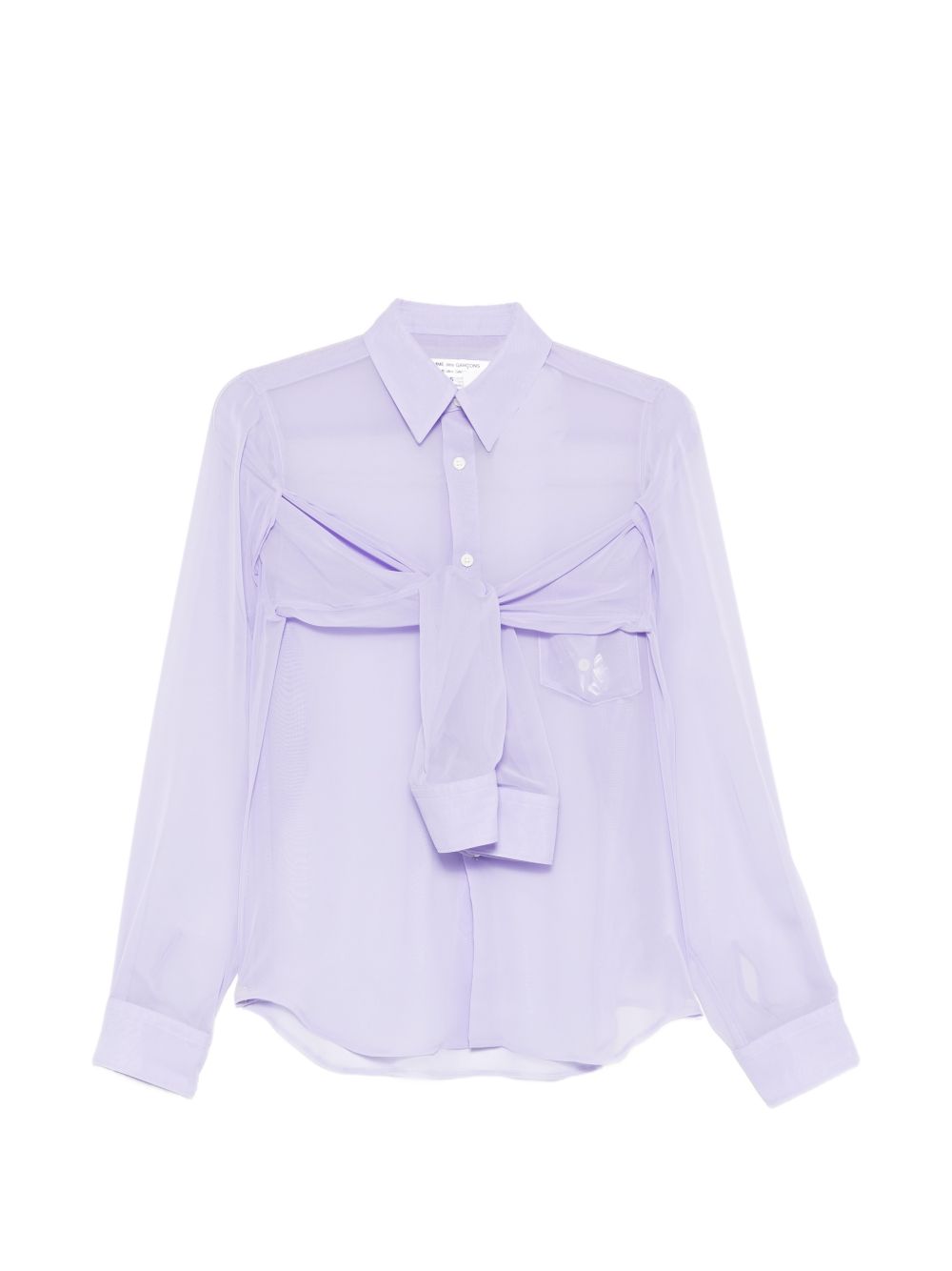 Camicia con doppie maniche in viola Comme Des Garçons - donna 