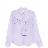 Camicia con doppie maniche in viola Comme Des Garçons - donna 
