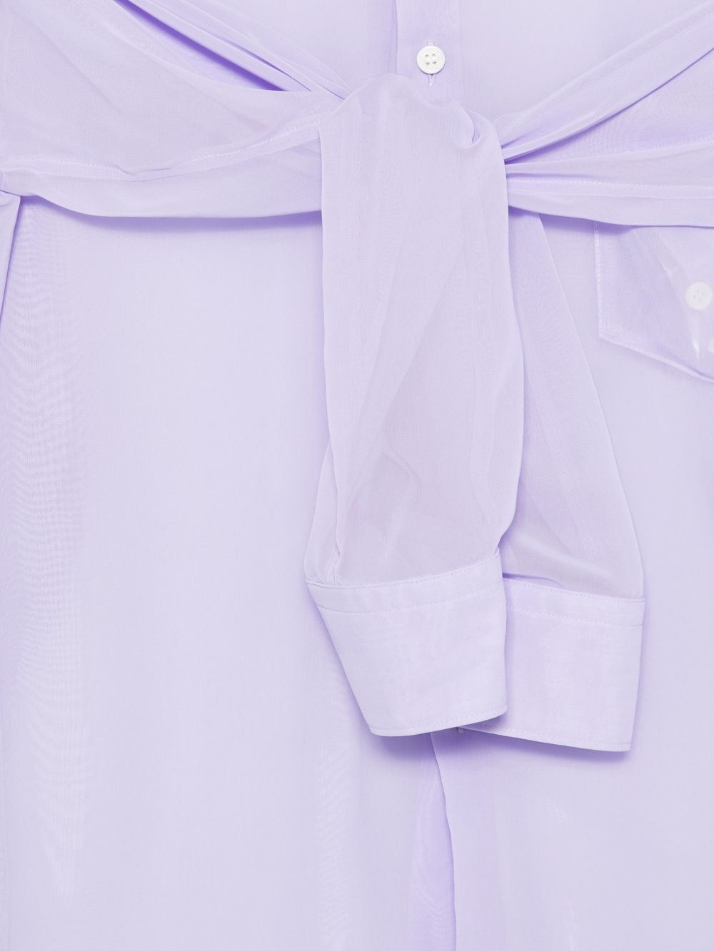 Camicia con doppie maniche in viola Comme Des Garçons - donna 