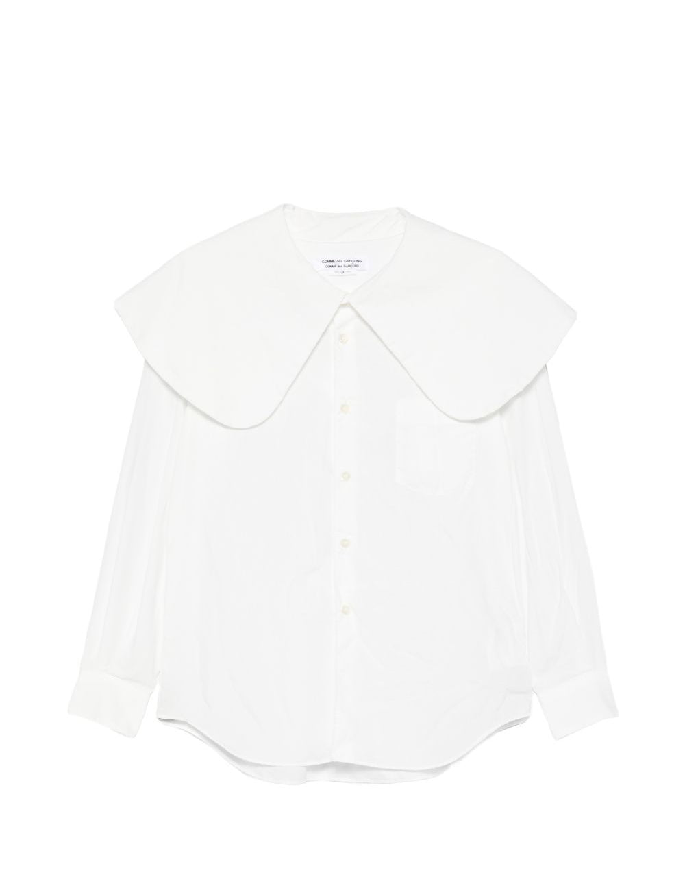 Camicia con colletto oversize in bianco Comme des garcons comme des garcons  - donna 