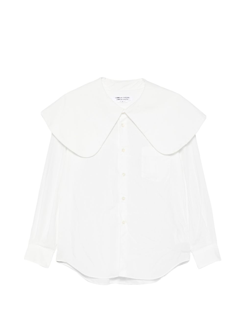 Camicia con colletto oversize in bianco Comme des garcons comme des garcons  - donna 