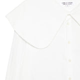 Camicia con colletto oversize in bianco Comme des garcons comme des garcons  - donna 