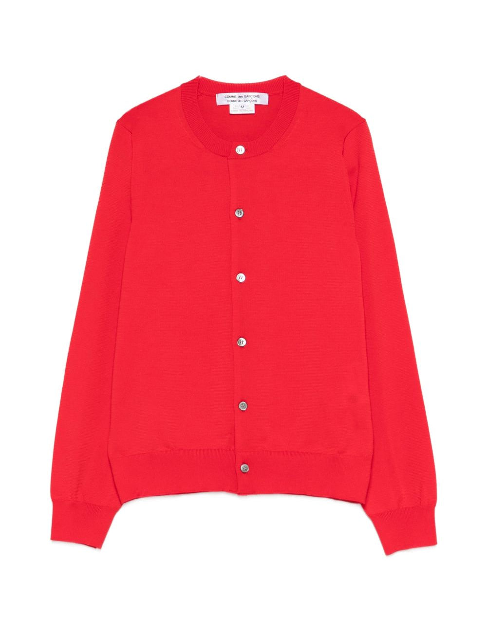 Cardigan con bottoni in rosso Comme Des Garçons - donna 