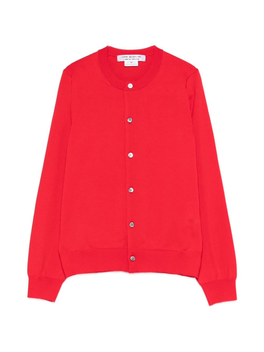 Cardigan con bottoni in rosso Comme Des Garçons - donna 
