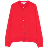 Cardigan con bottoni in rosso Comme Des Garçons - donna 