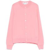 Cardigan con bottoni in rosa Comme Des Garçons - donna 