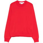 Maglione girocollo a coste in rosso Comme des garcons comme des garcons - donna 