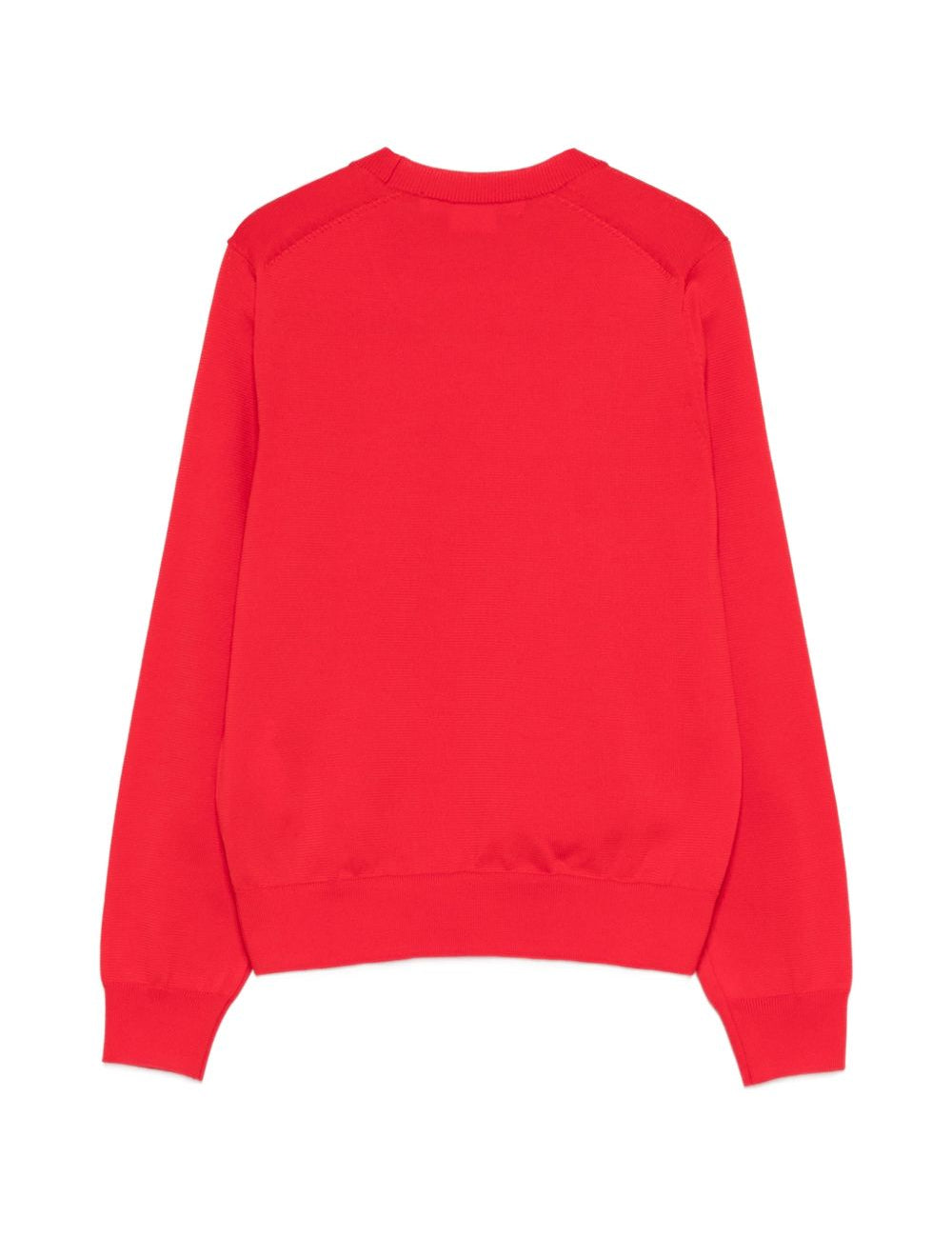 Maglione girocollo a coste in rosso Comme des garcons comme des garcons - donna 