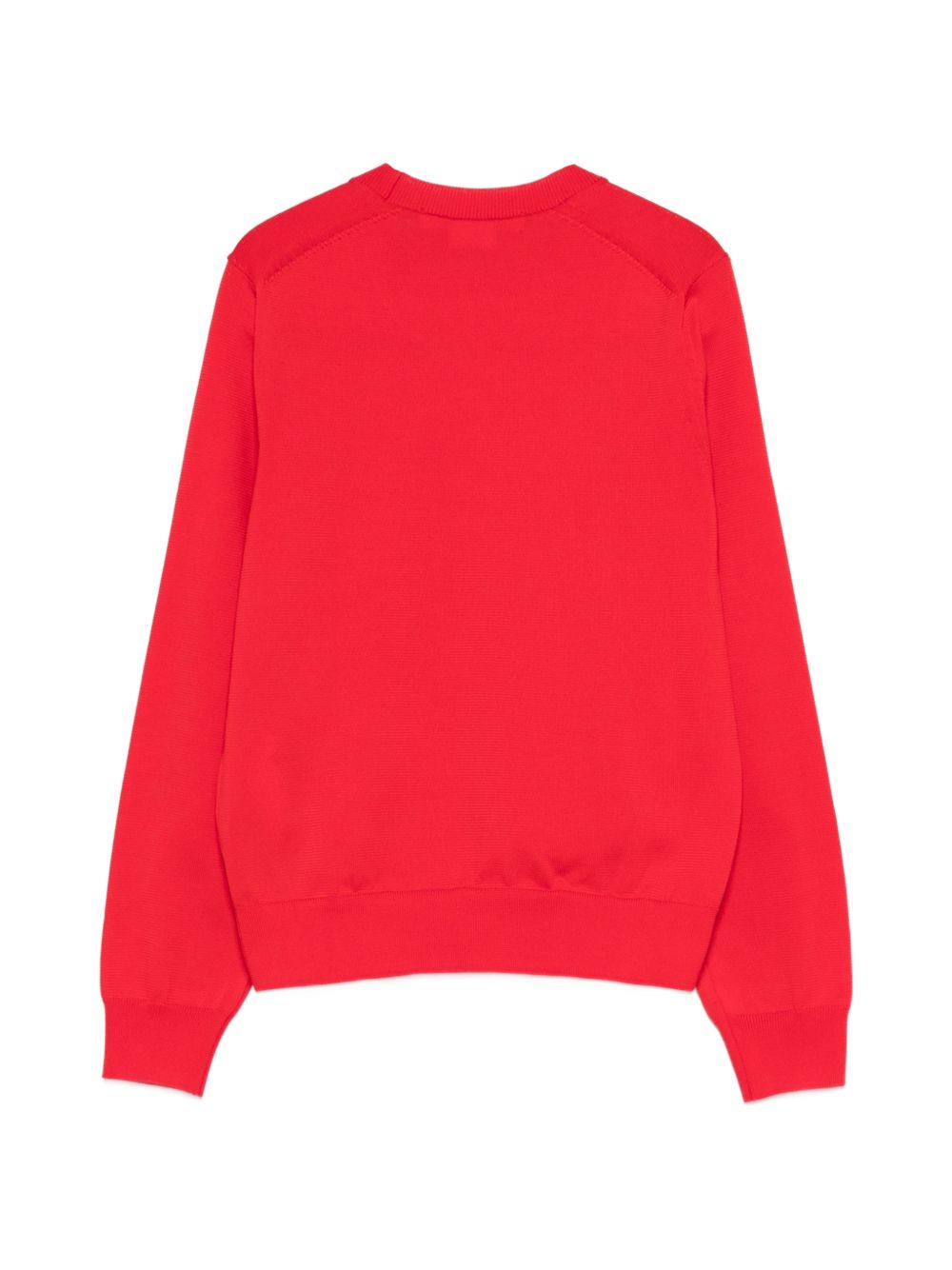 Maglione girocollo a coste in rosso Comme des garcons comme des garcons - donna 