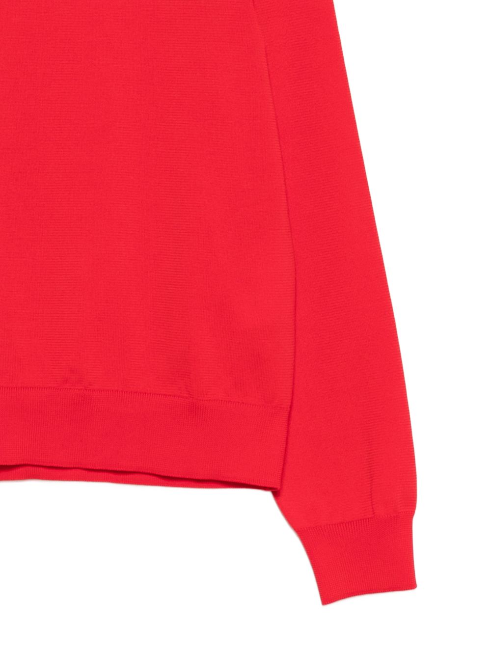 Maglione girocollo a coste in rosso Comme des garcons comme des garcons - donna 
