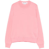Maglione girocollo a coste in rosa Comme des garcons comme des garcons - donna 