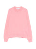 Maglione girocollo a coste in rosa Comme des garcons comme des garcons - donna