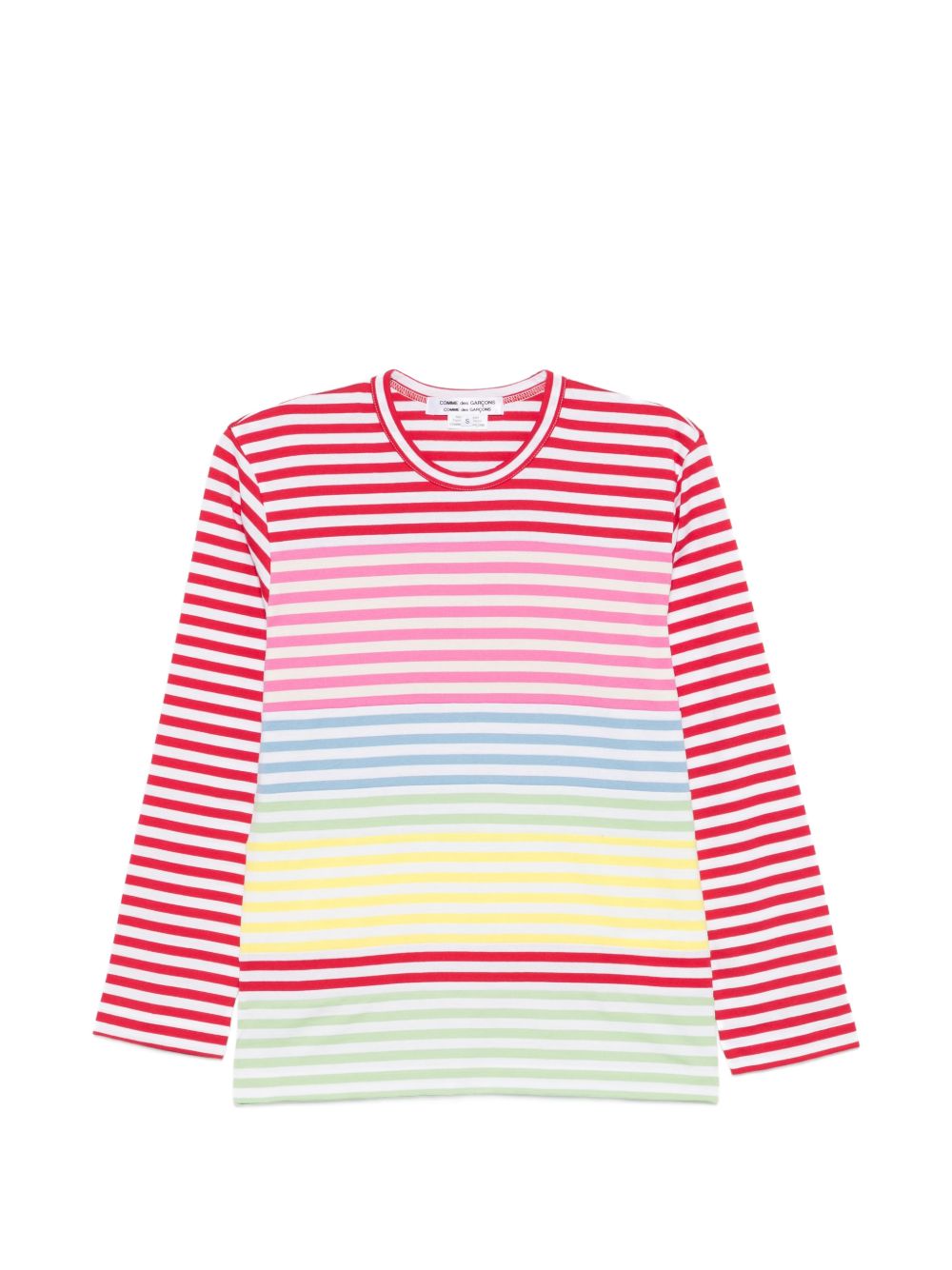 T-shirt a maniche lunghe a righe Comme des garcons comme des garcons - donna 