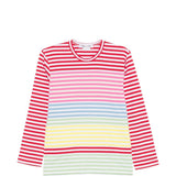 T-shirt a maniche lunghe a righe Comme des garcons comme des garcons - donna 