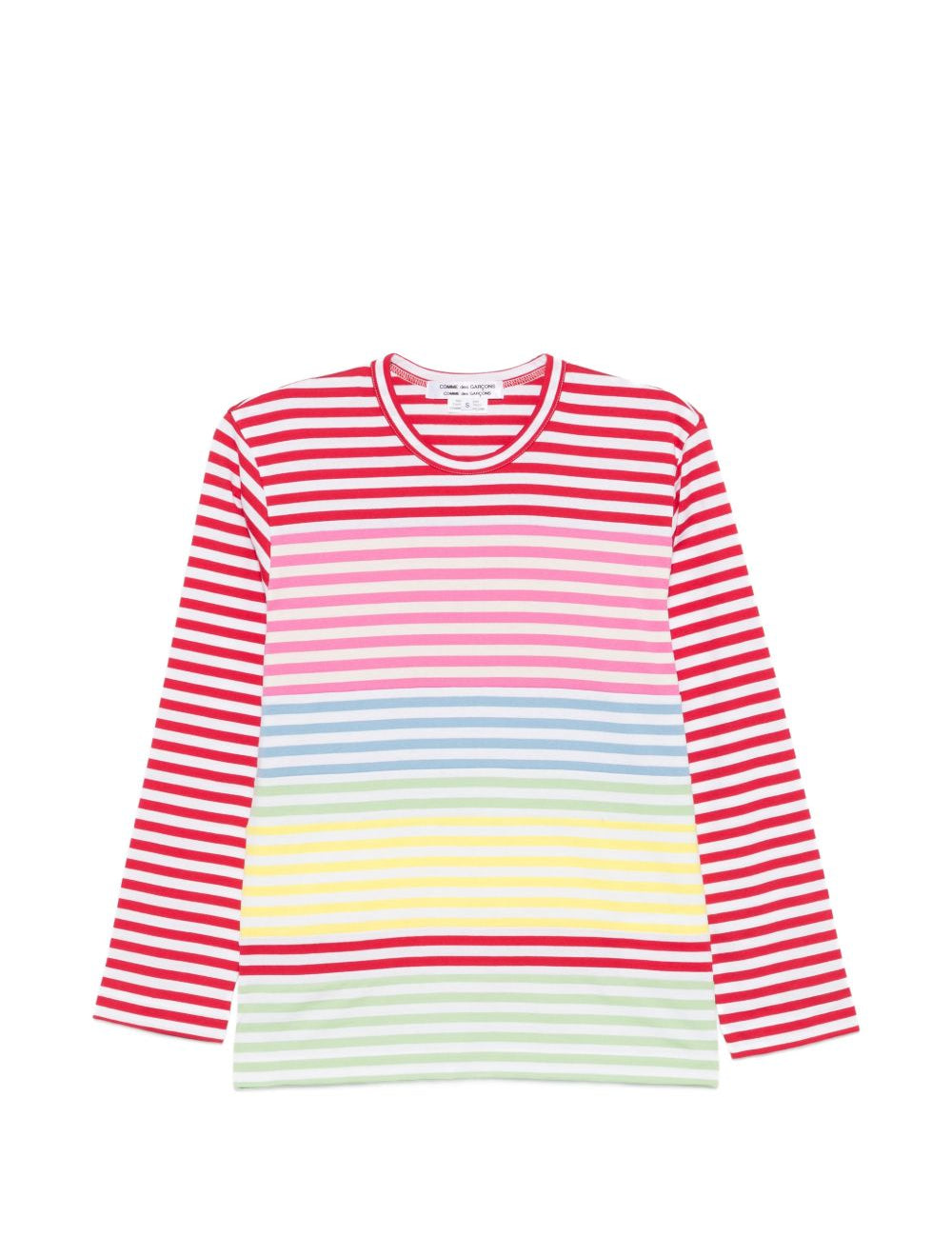 T-shirt a maniche lunghe a righe Comme des garcons comme des garcons - donna 