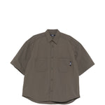 Camicia a maniche corte con patch logo in verde Comme des garcons homme - uomo 