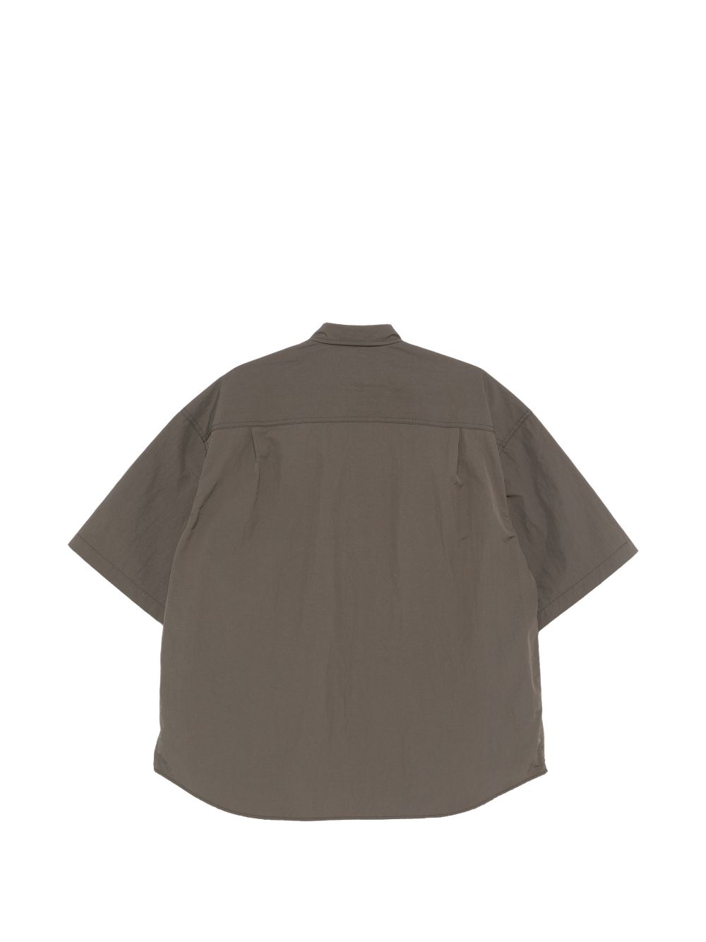 Camicia a maniche corte con patch logo in verde Comme des garcons homme - uomo 