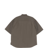 Camicia a maniche corte con patch logo in verde Comme des garcons homme - uomo 