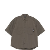 Camicia a maniche corte con patch logo in verde Comme des garcons homme - uomo 