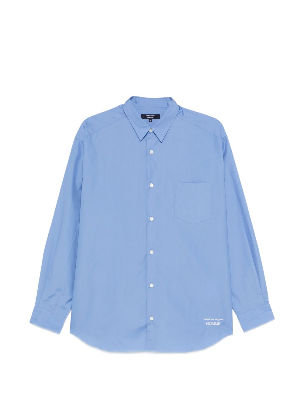 Camicia con logo in azzurro Comme des Garçons Homme - uomo 