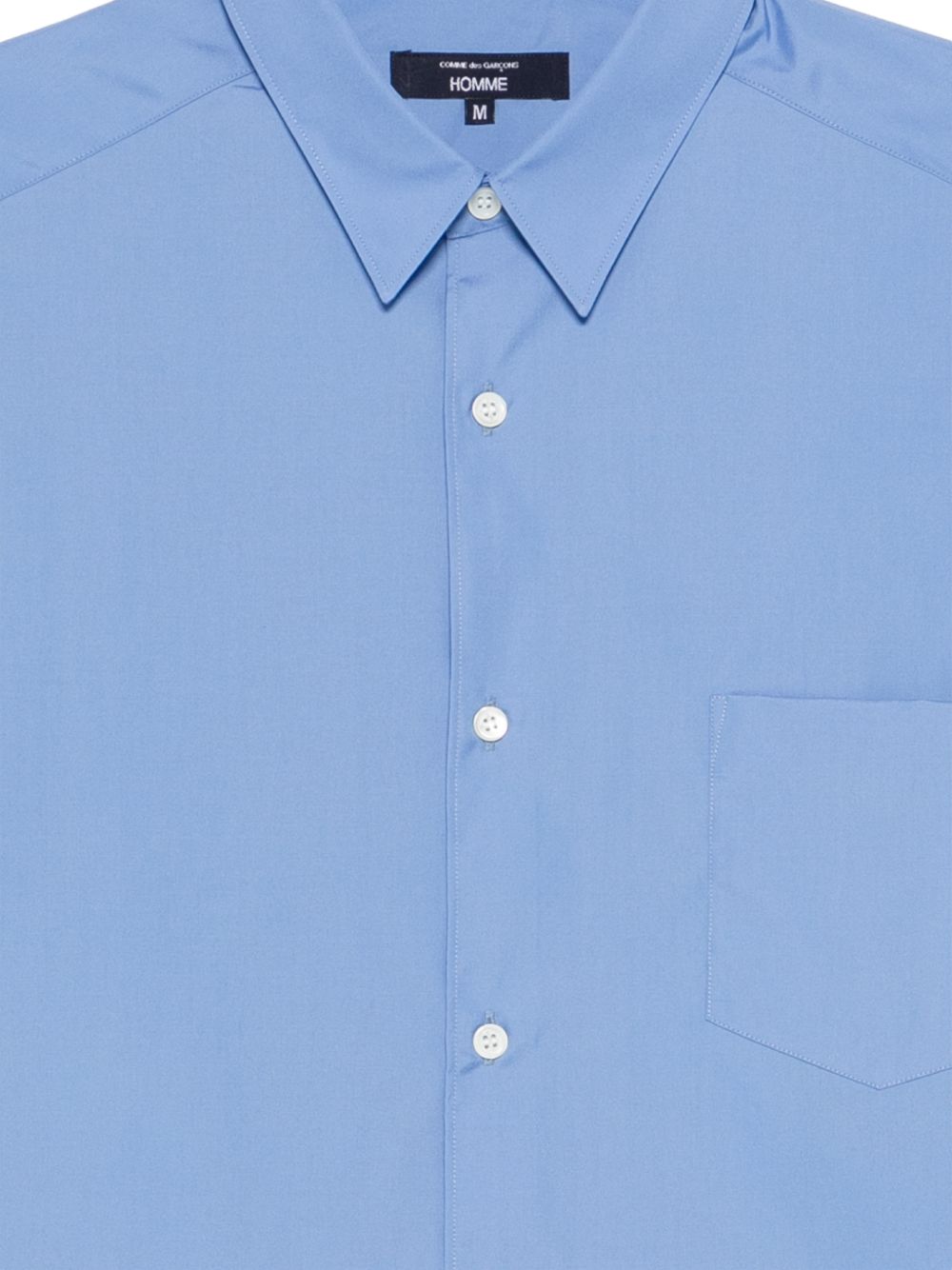 Camicia con logo in azzurro Comme des Garçons Homme - uomo 