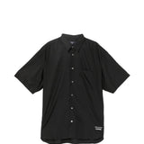 Camicia con logo ricamato in nero COMME DES GARCONS HOMME - uomo 