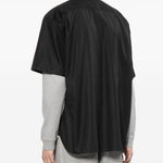 Camicia con logo ricamato in nero COMME DES GARCONS HOMME - uomo 