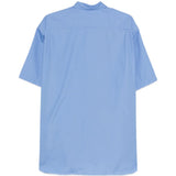 Camicia con logo in azzurro Comme des Garçons Homme - uomo 
