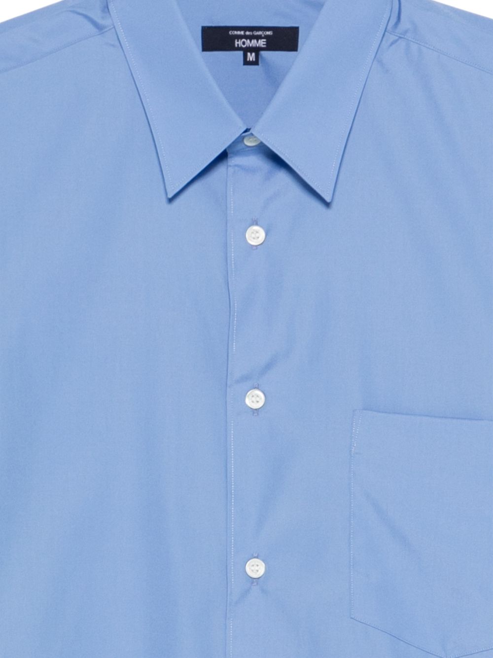 Camicia con logo in azzurro Comme des Garçons Homme - uomo 