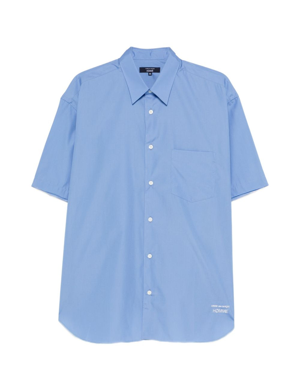 Camicia con logo in azzurro Comme des Garçons Homme - uomo 