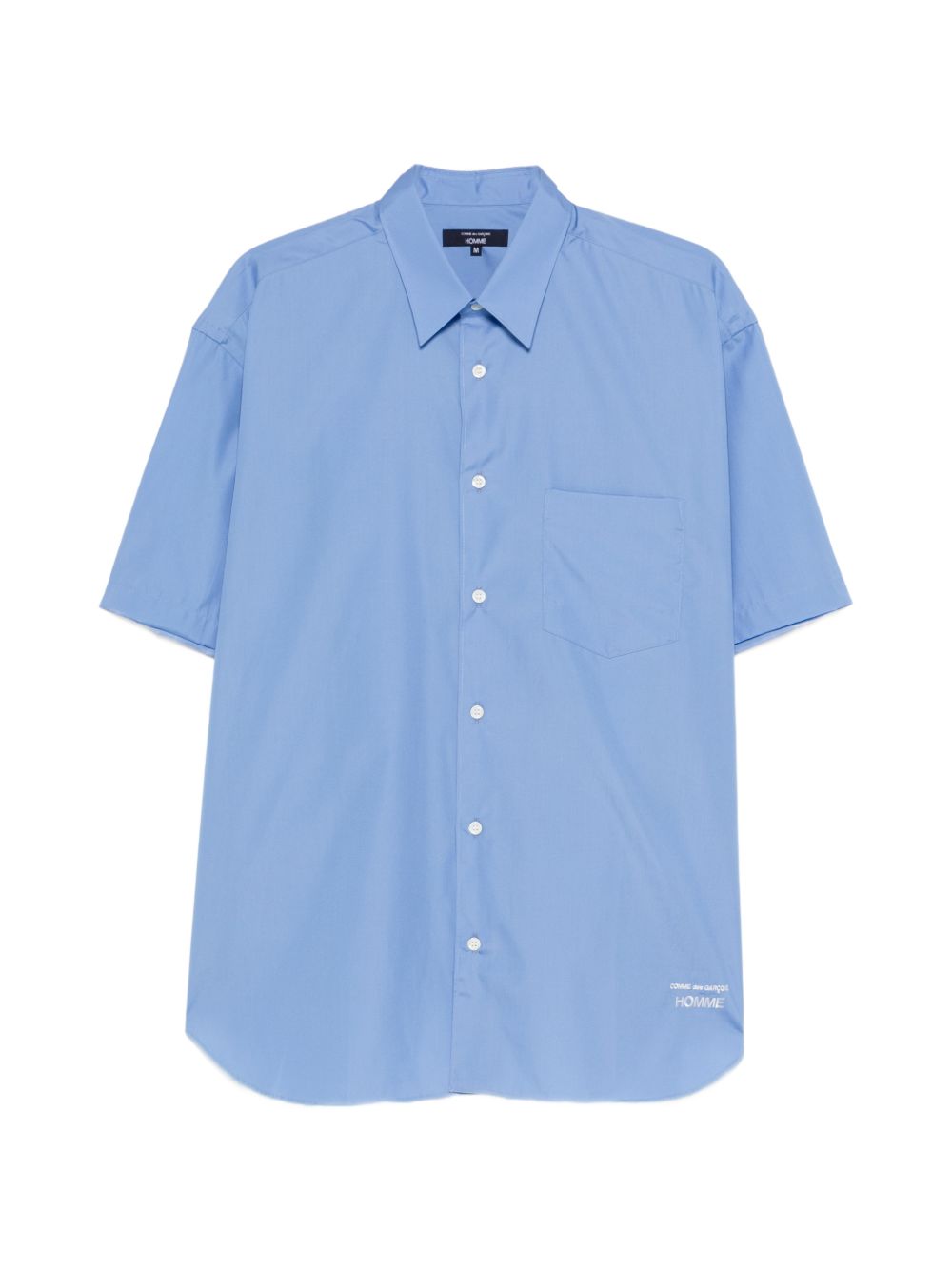 Camicia con logo in azzurro Comme des Garçons Homme - uomo 