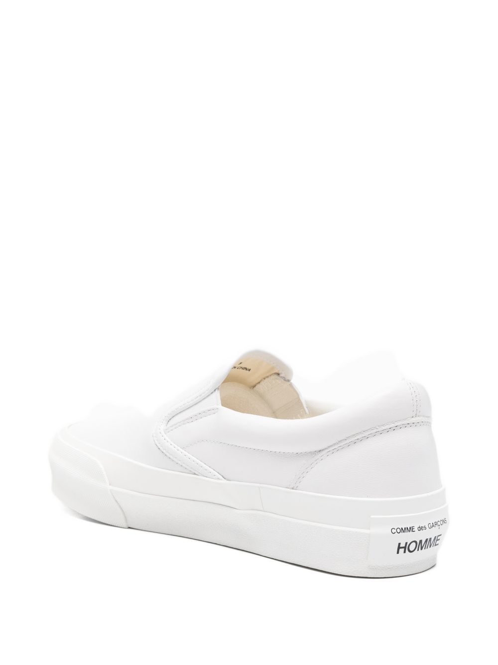 Sneakers senza lacci in bianco Comme des garcons homme - uomo 
