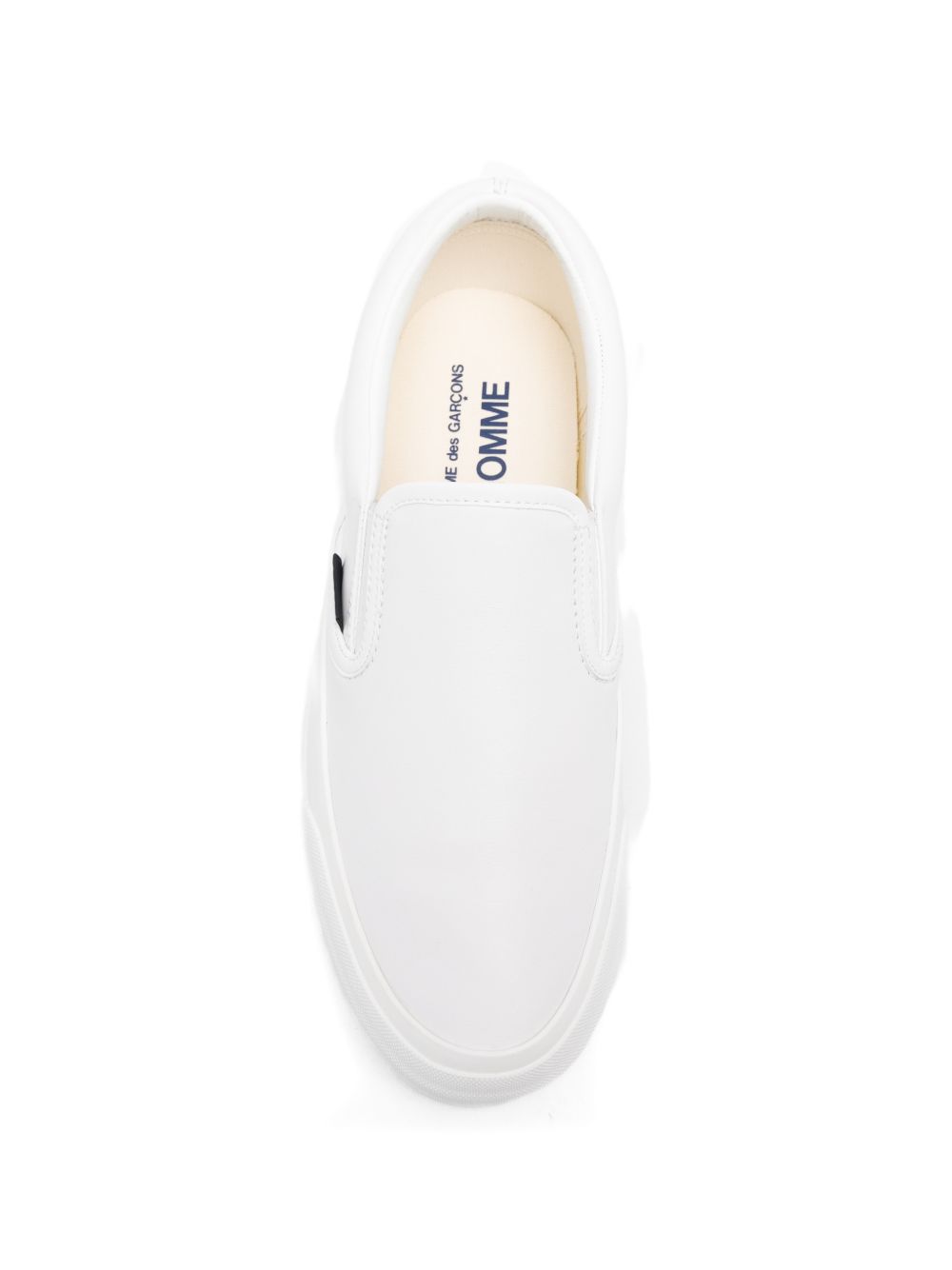 Sneakers senza lacci in bianco Comme des garcons homme - uomo 