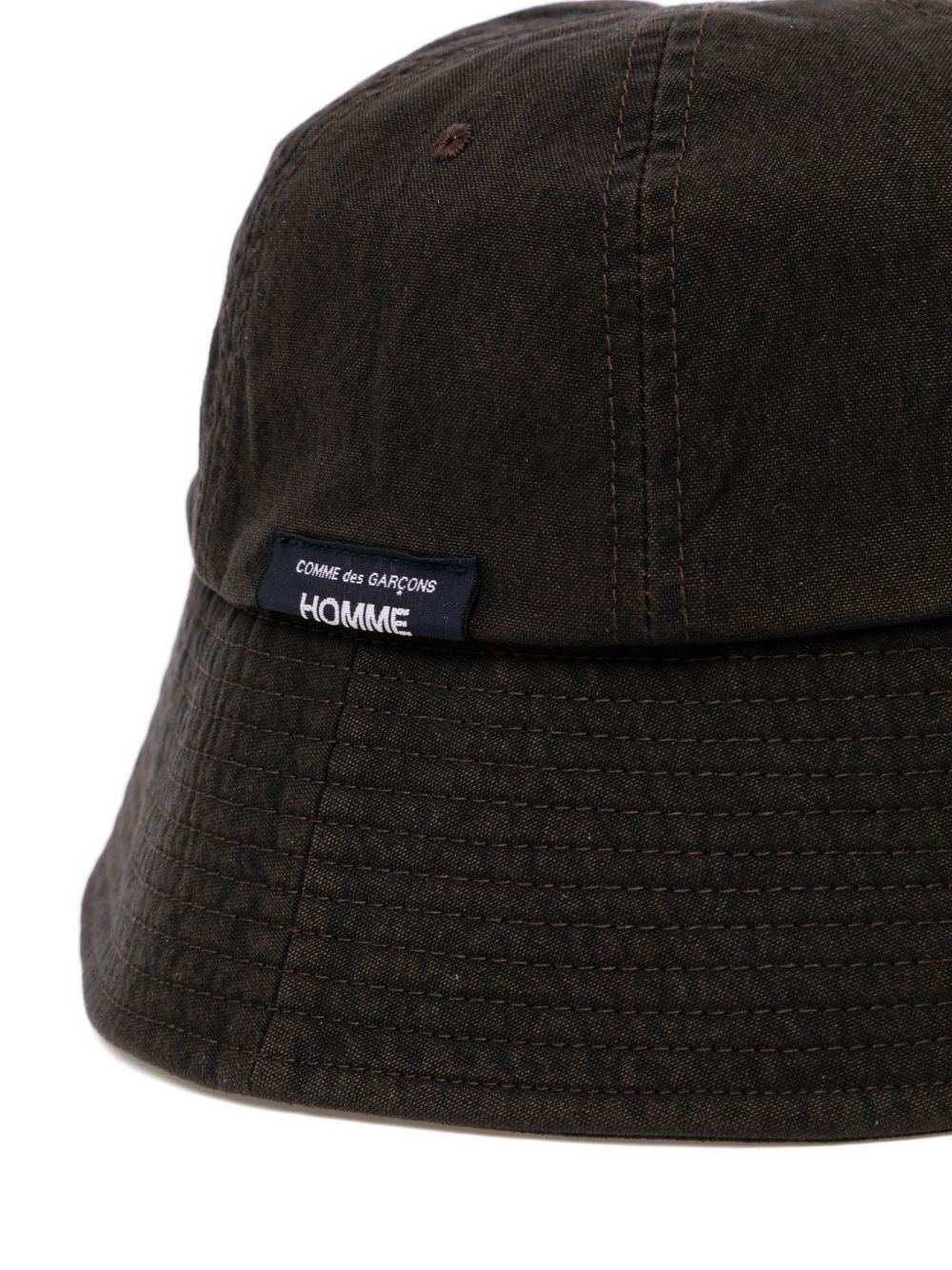 Cappello bucket con applicazione in nero Comme des garcons homme - uomo 