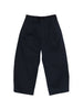 Comme des Garçons Homme men's pleated panel trousers in blue