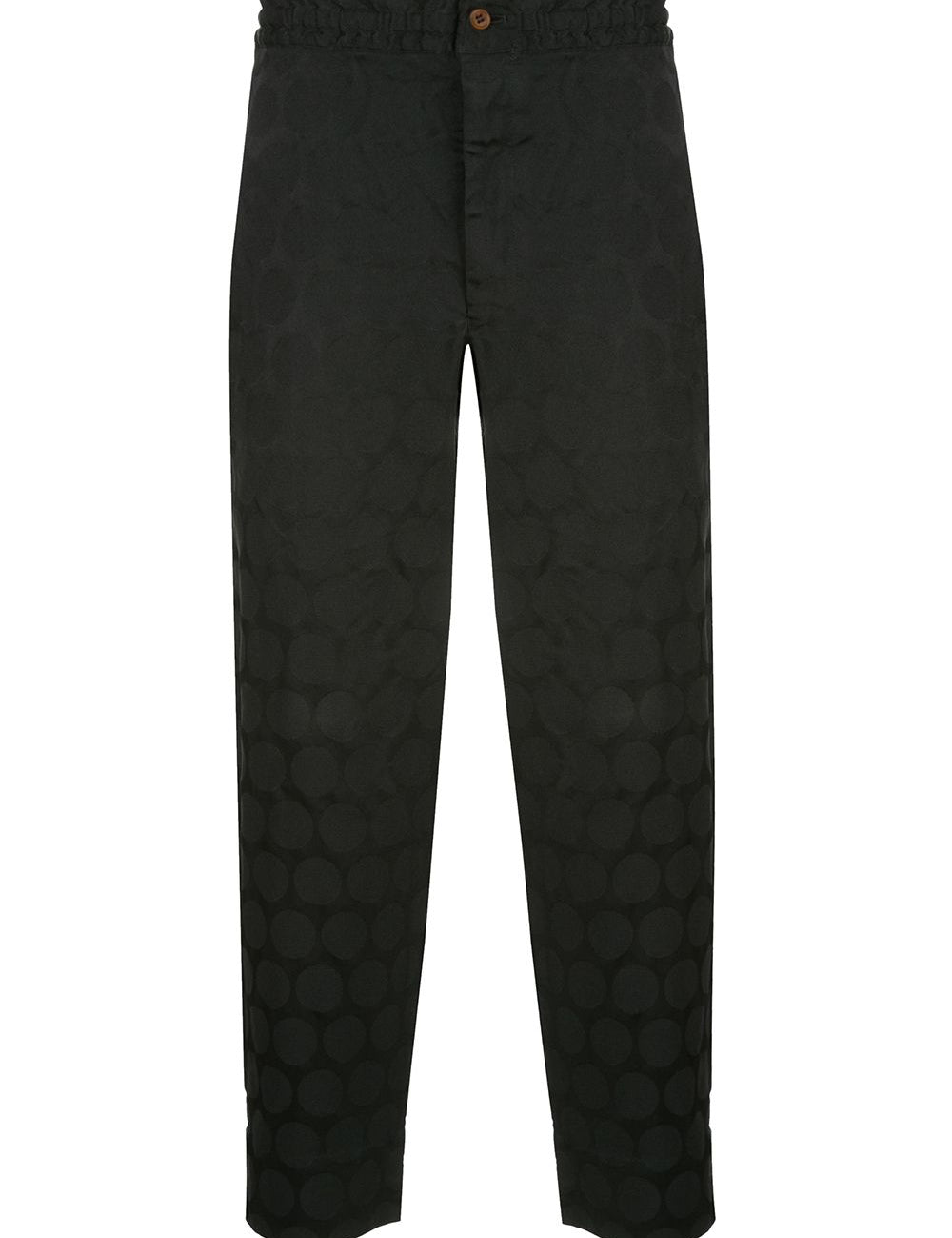 Pantaloni con trama geometrica in nero Comme des Garçons Homme Plus - uomo 