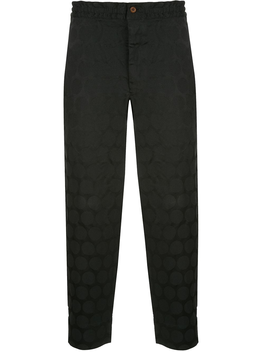 Pantaloni con trama geometrica in nero Comme des Garçons Homme Plus - uomo 