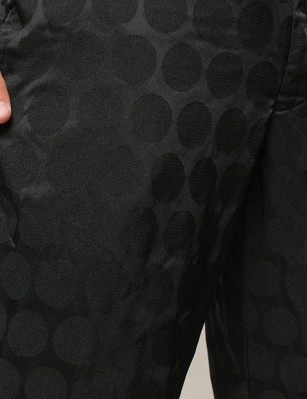 Pantaloni con trama geometrica in nero Comme des Garçons Homme Plus - uomo 